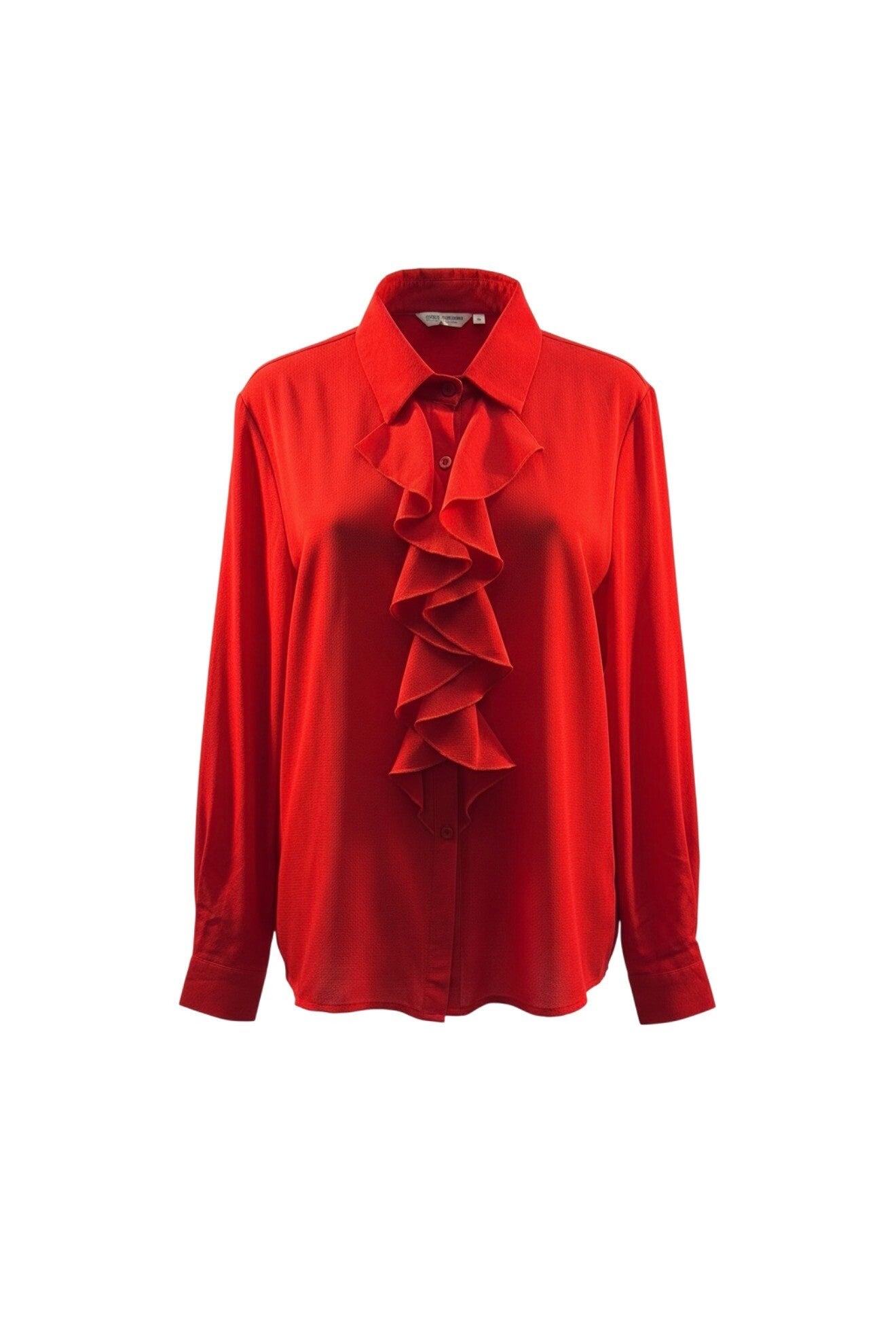 Shein dames blouse rood met ruffles maat XL nieuw | Shein women’s blouse red with ruffles size XL new