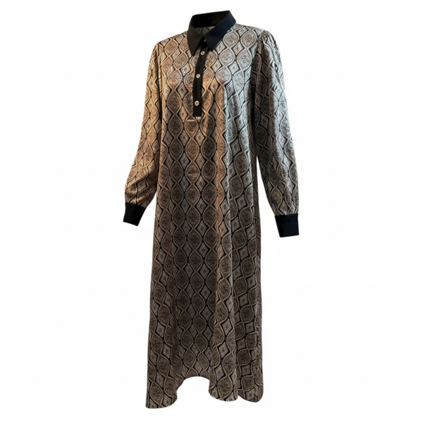 Zara dames lange jurk zwart zijde zacht maat XL / Zara women’s long black soft silky dress size XL