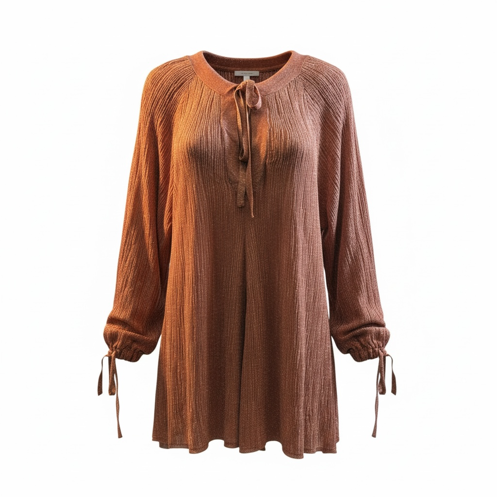 Zara dames doorschijnende blouse glans garen maat L / Zara women’s sheer shiny yarn blouse size L
