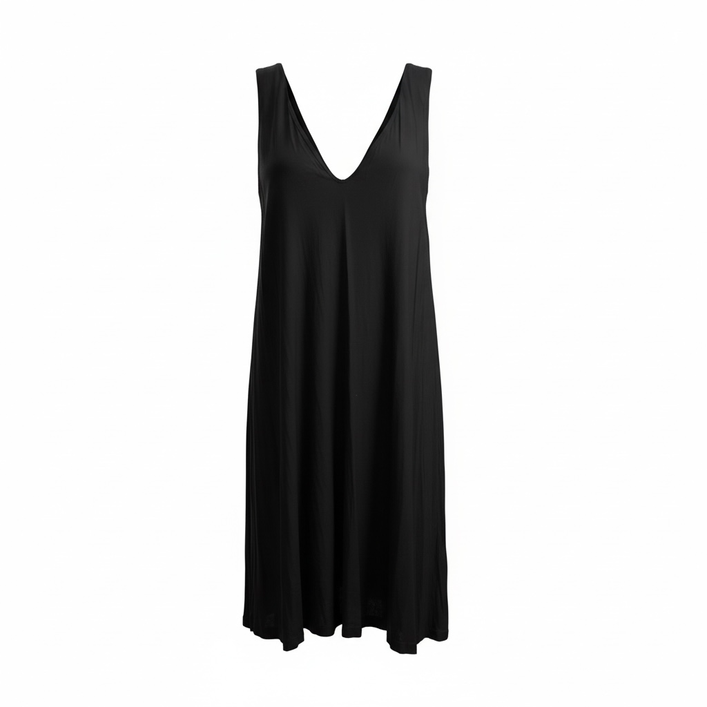H&M dames lange mouwloze top zwart maat L / H&M women’s long sleeveless top black size L