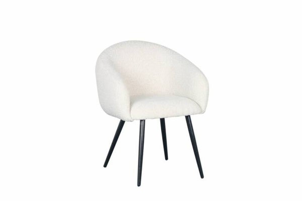 Bubble chair white pearl (Bouclé) - set van 2