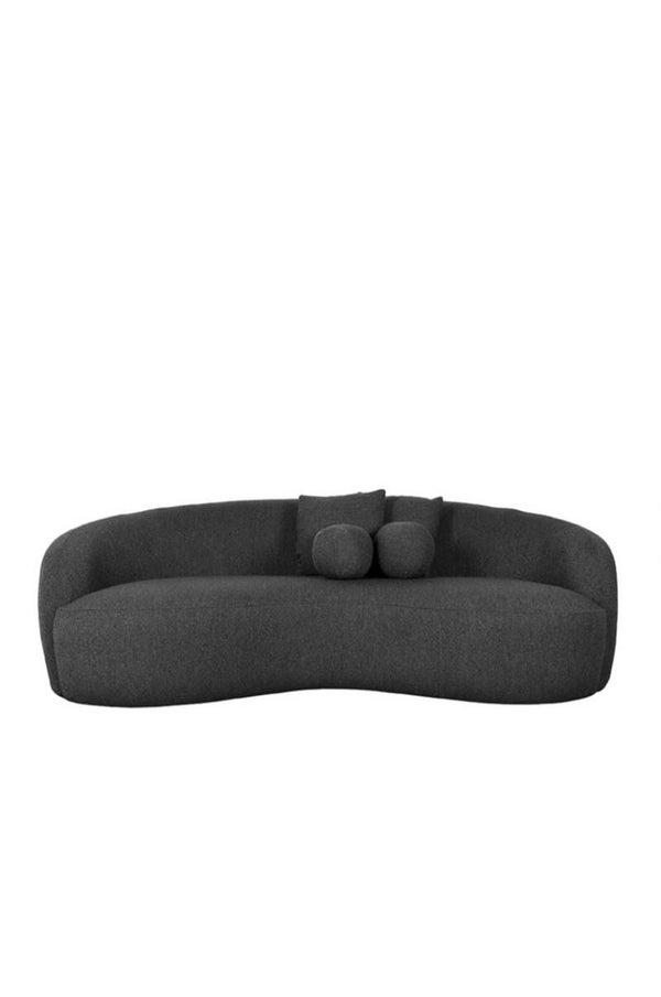 Bank NESSO antraciet - 3 zits