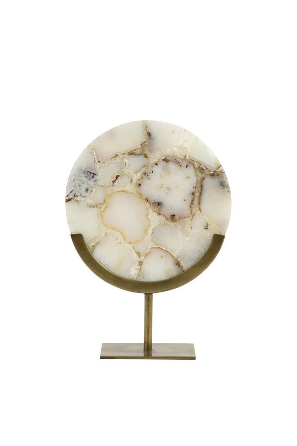 Ornament GOUYA grijs en antiek brons