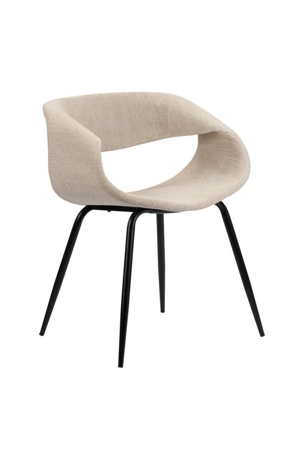 Eetkamerstoel WHALE beige - set van 2