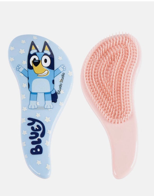 Blue dog hairbrush