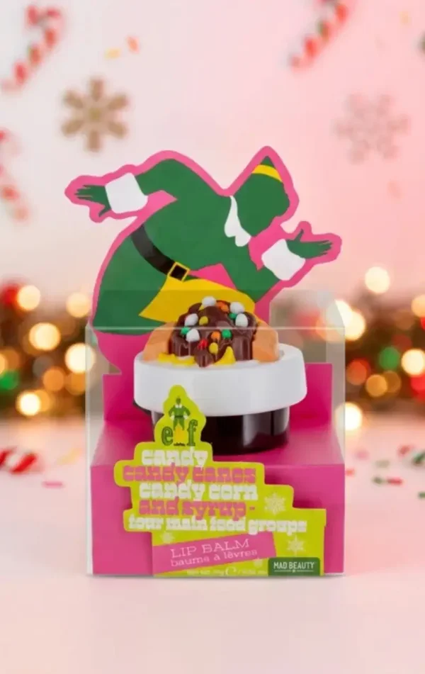Elf candy cane lip balm