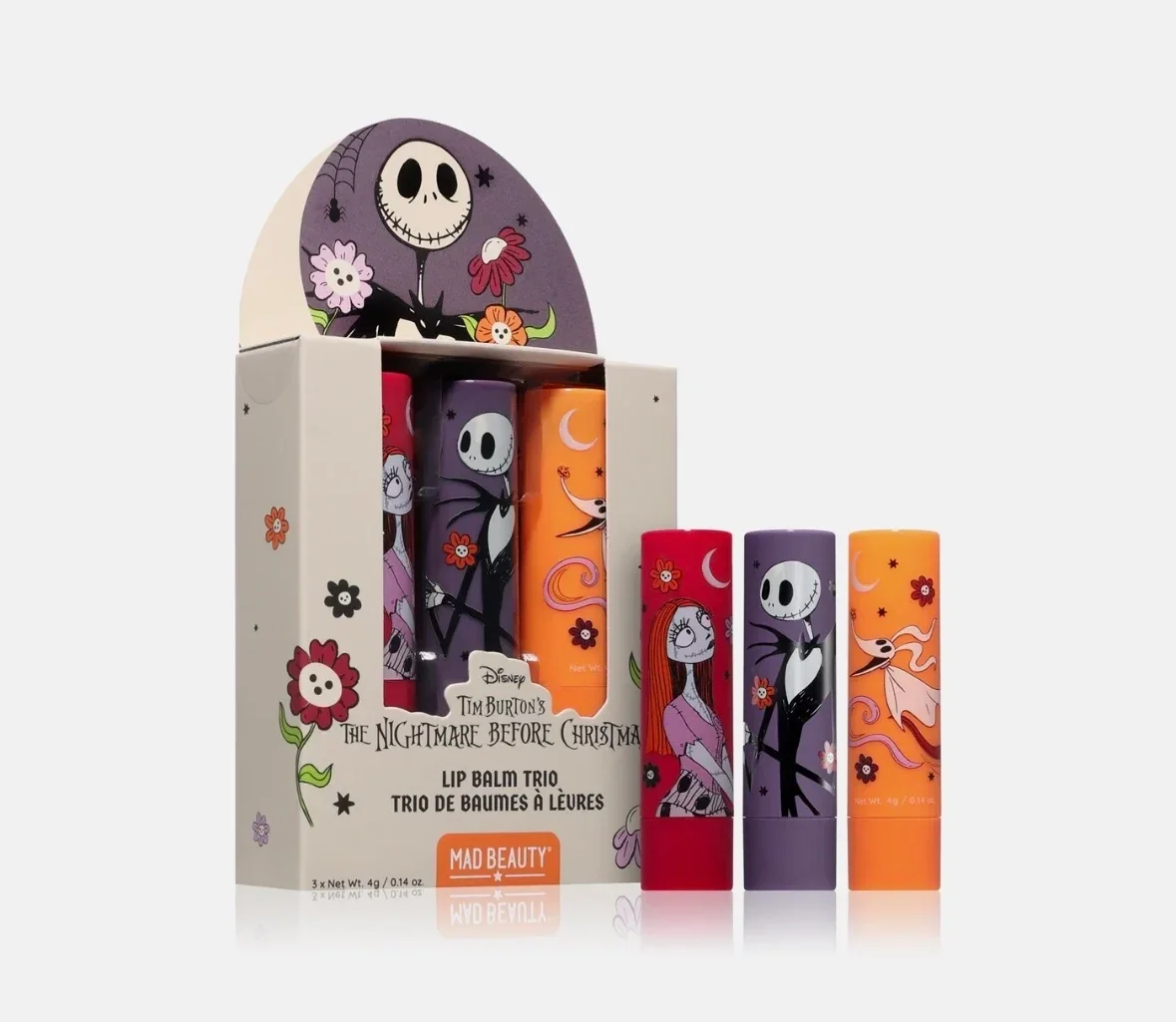 Nightmare before christmas lip balm trio set
