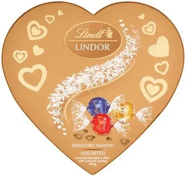 Lindt Lindor Heart Box Milk Chocolate Truffles