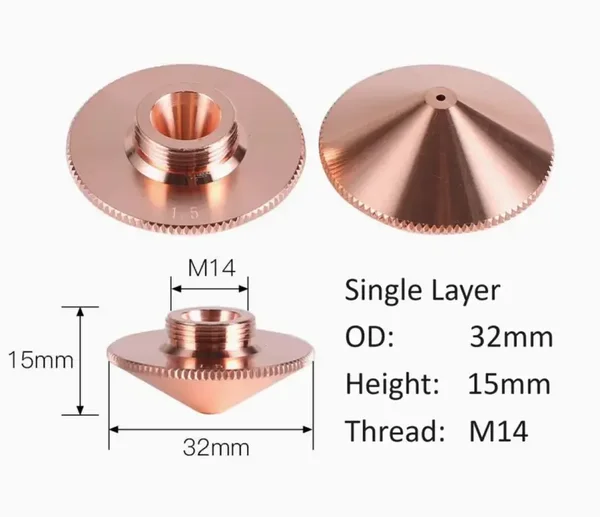 32mm Nozzle Single Layer - Pack of 10
