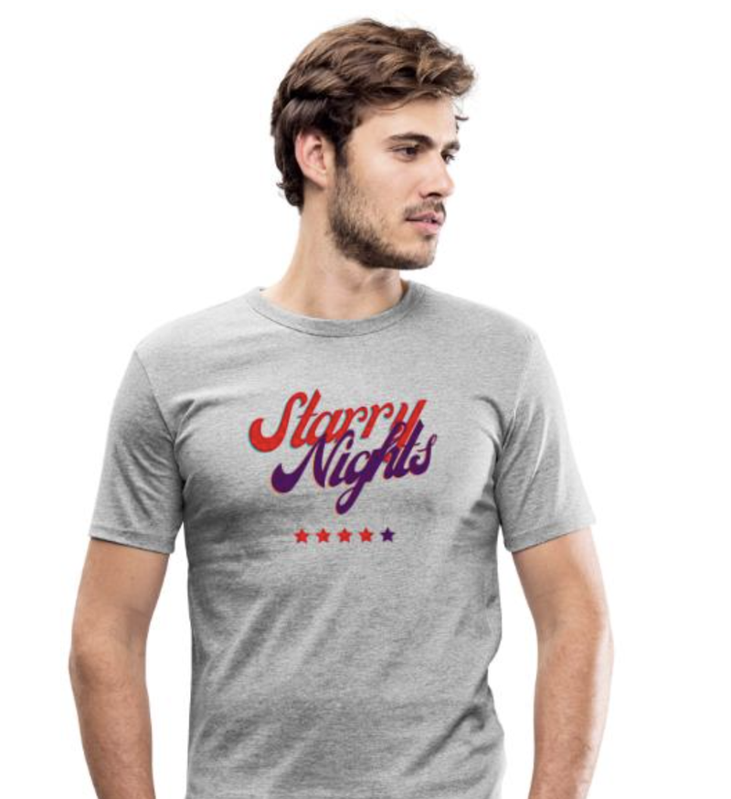 T-Shirt Starry Nights Heren
