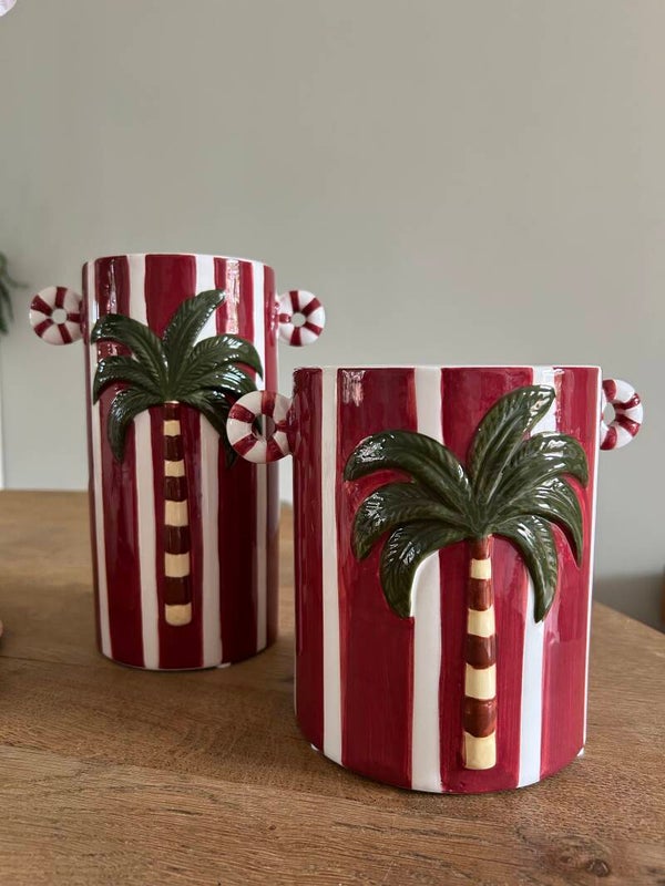 Vaas palm Bordeaux