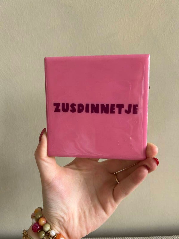 Tegeltje zusdinnetje
