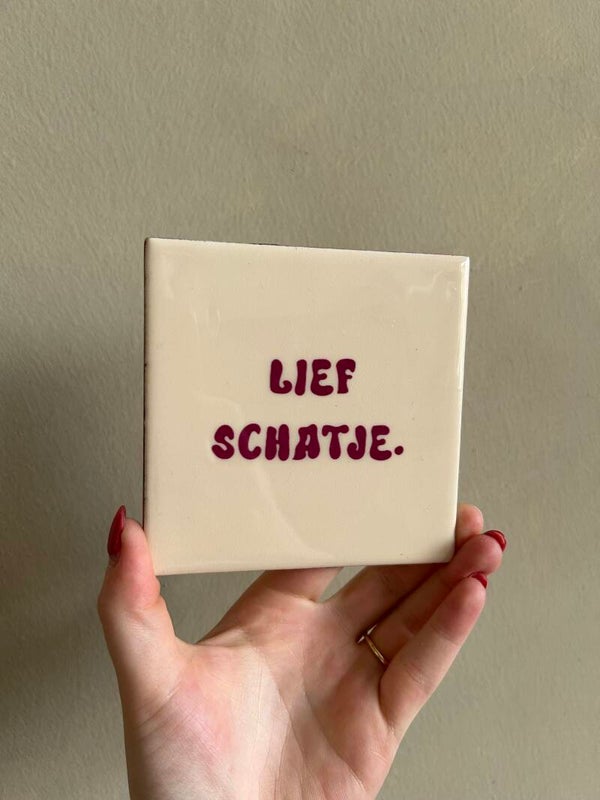 Tegeltje lief schatje