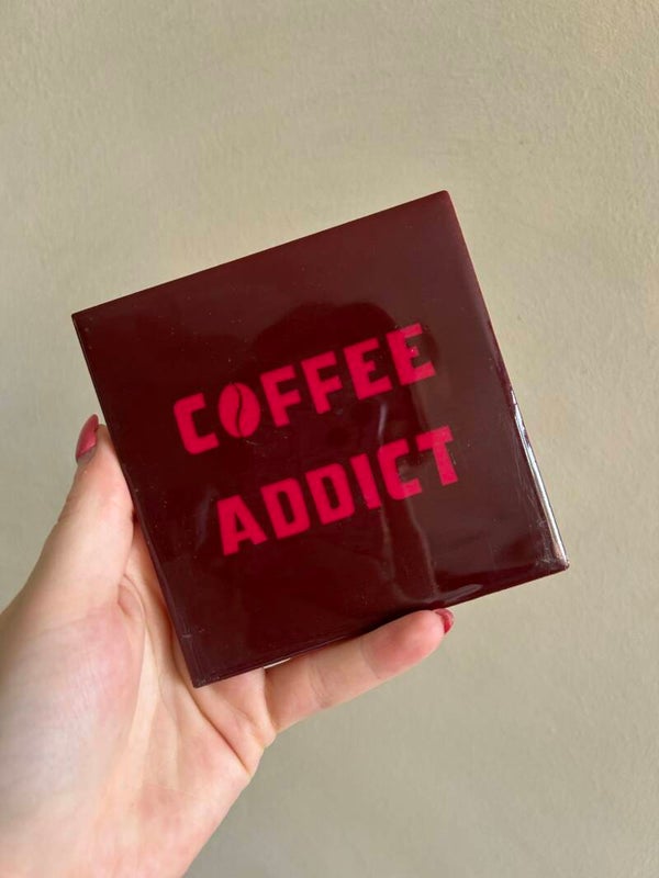 Tegeltje coffee addict