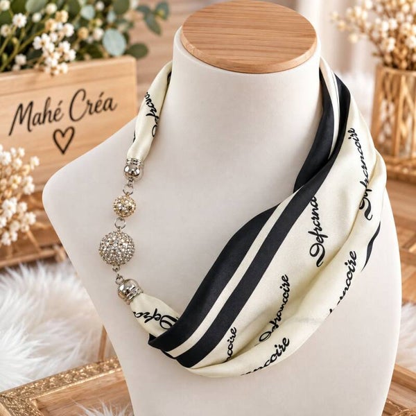 Foulard aimanté avec strass - Taille adulte