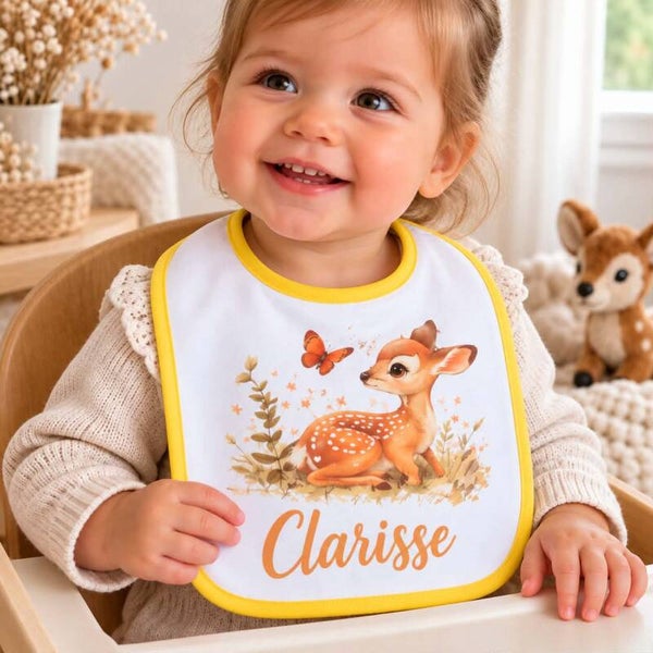 Bavoir personnalisé - Modèle biche
