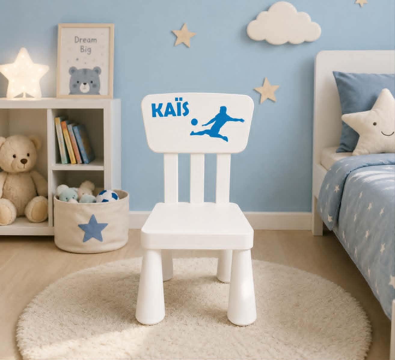 Chaise personnalisée - Modèle joueur de  football