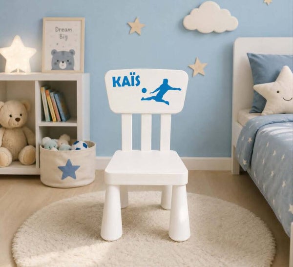 Chaise personnalisée - Modèle joueur de  football