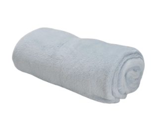 Couverture personnalisée - Modèle bleu clair 100% personnalisable selon vos souhaits