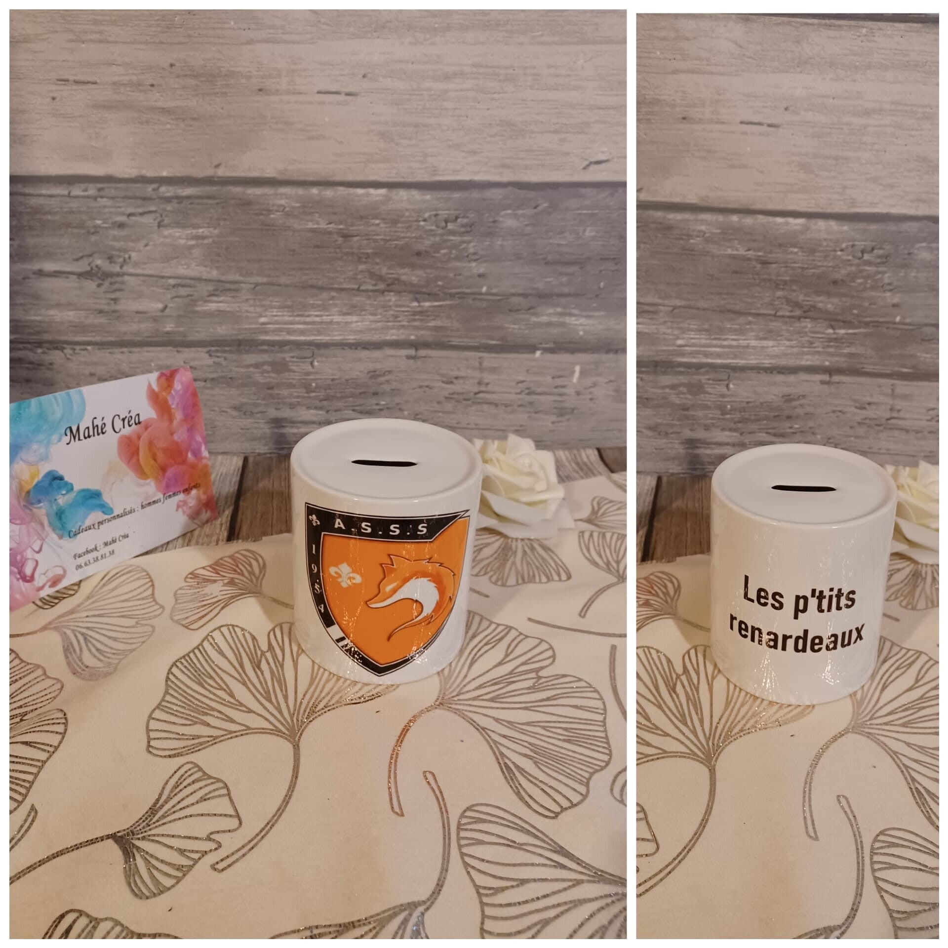 Tirelire personnalisée - Modèle logo