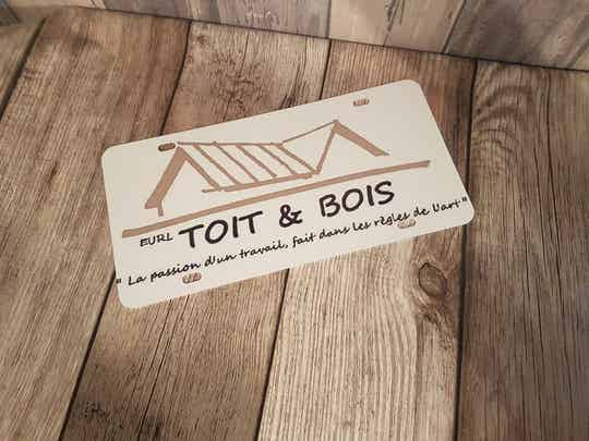 Plaque d'immatriculation personnalisée - Modèle logo