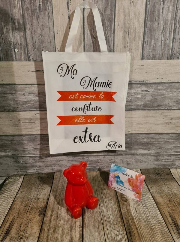 Tote bag personnalisé - Modèle 2 banderoles