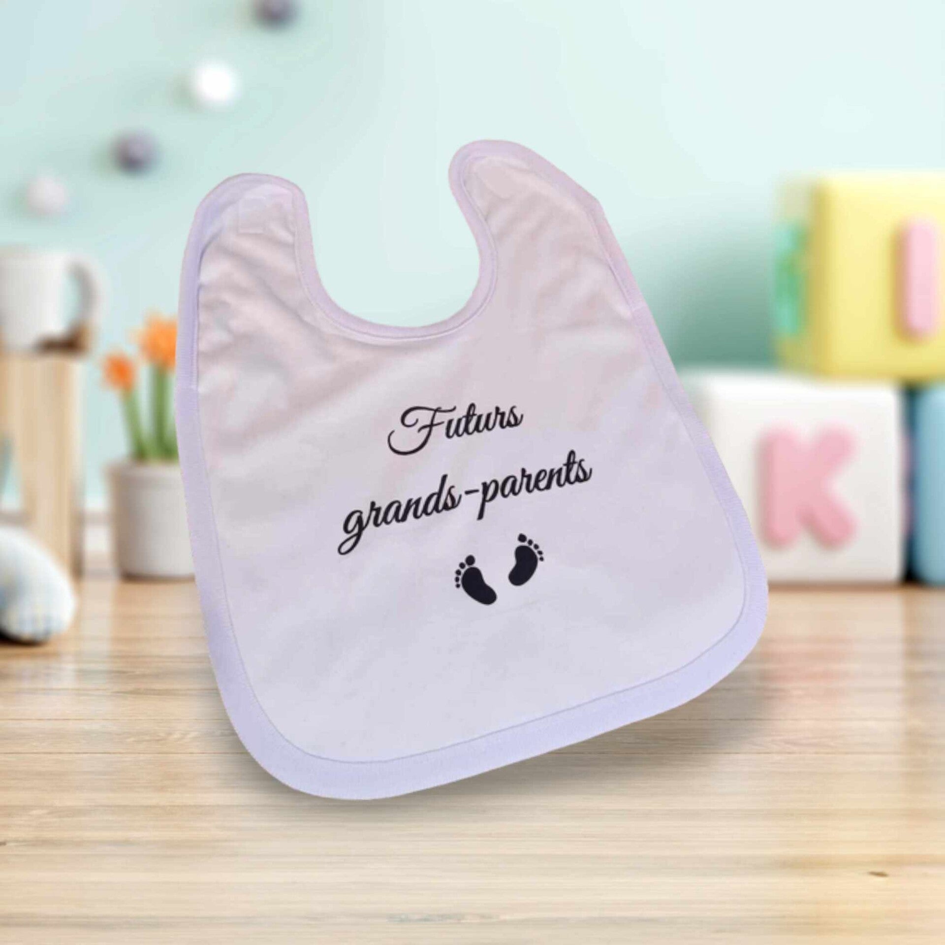 Bavoir personnalisé - Modèle petit pied