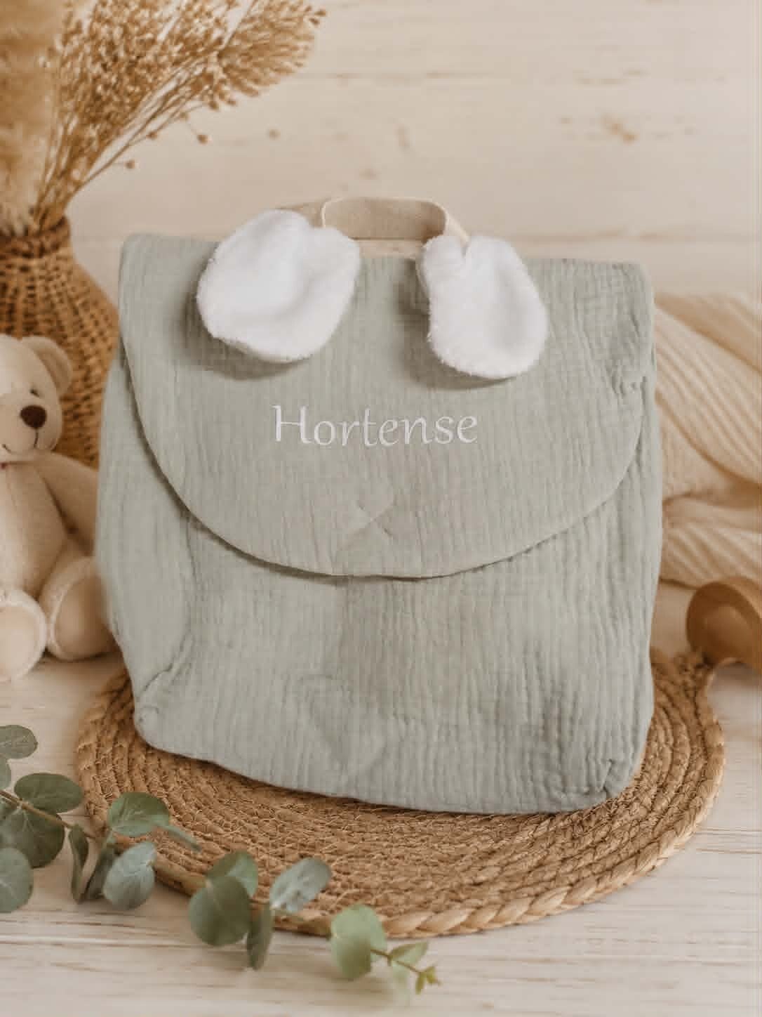 Sac à dos lapin personnalisé - Modèle texte