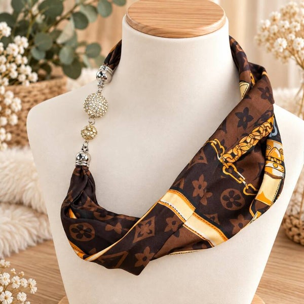 Foulard aimanté strass - Taille adulte