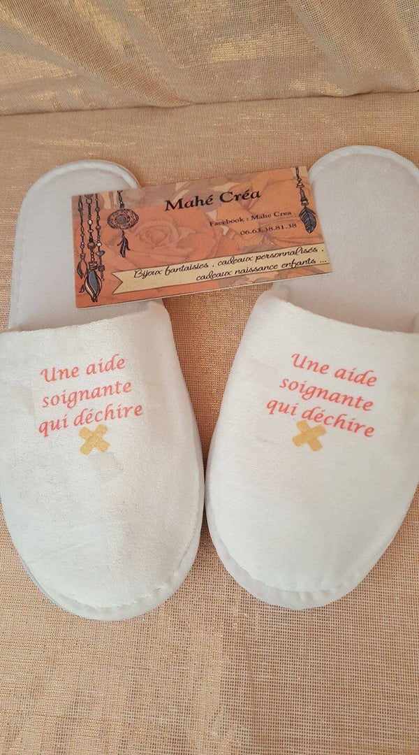 Chaussons personnalisé - Modèle pansement