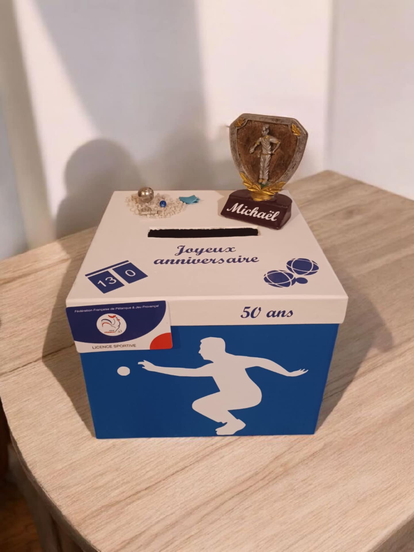 Thème pétanque - Bleu/Blanc/Gris