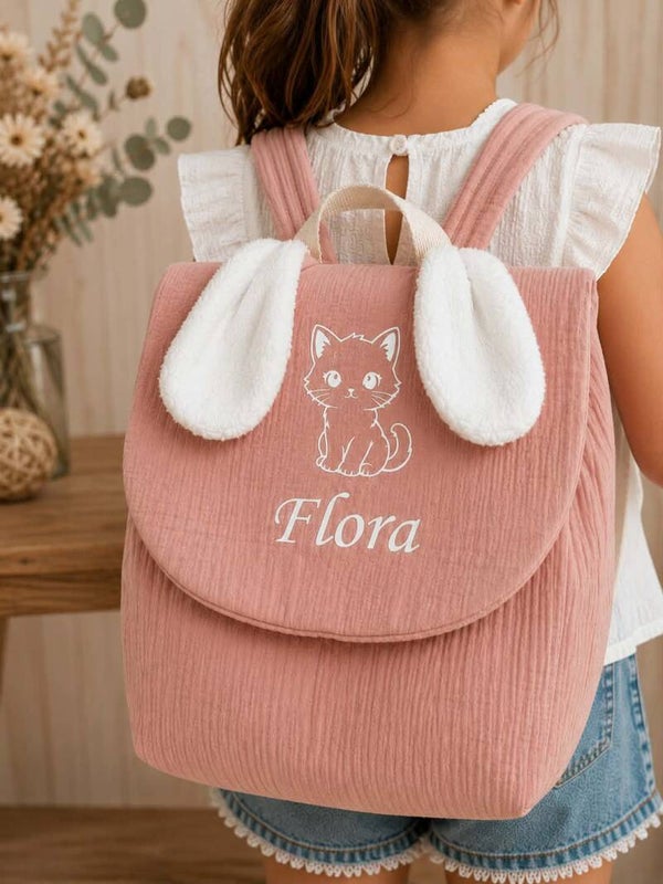 Sac à dos lapin personnalisé - Modèle chaton