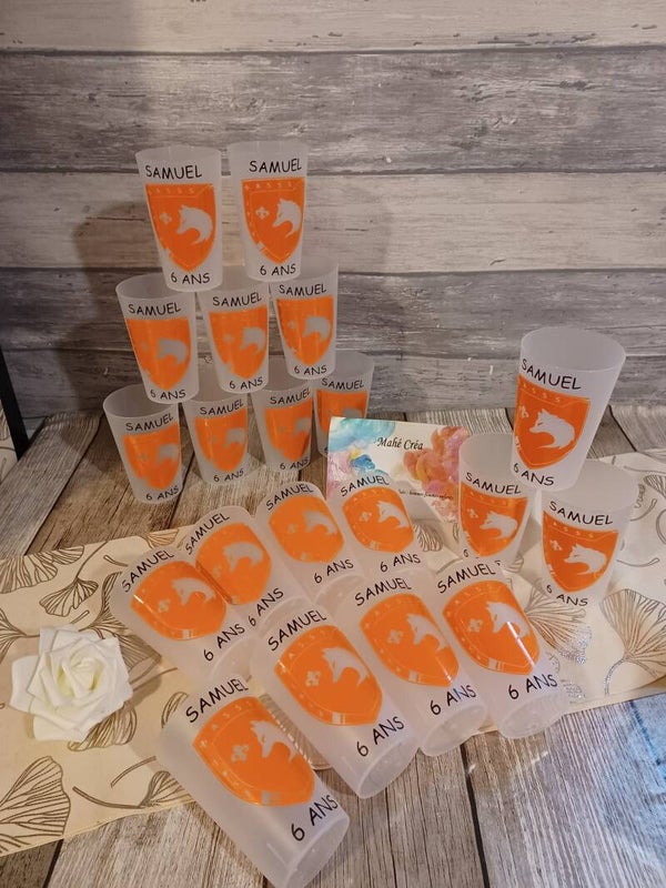 Gobelet personnalisé vinyle adhésif - Modèle logo