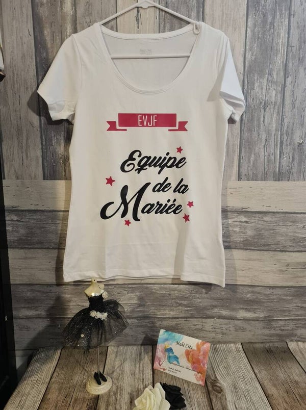 T-shirt adulte personnalisé - Modèle banderole et étoile