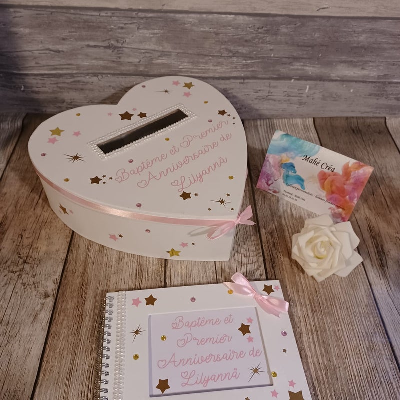 Thème étoile - Blanc/Rose