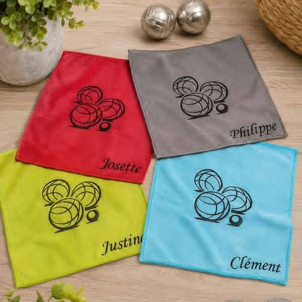 Chiffon personnalisé - Modèle pétanque