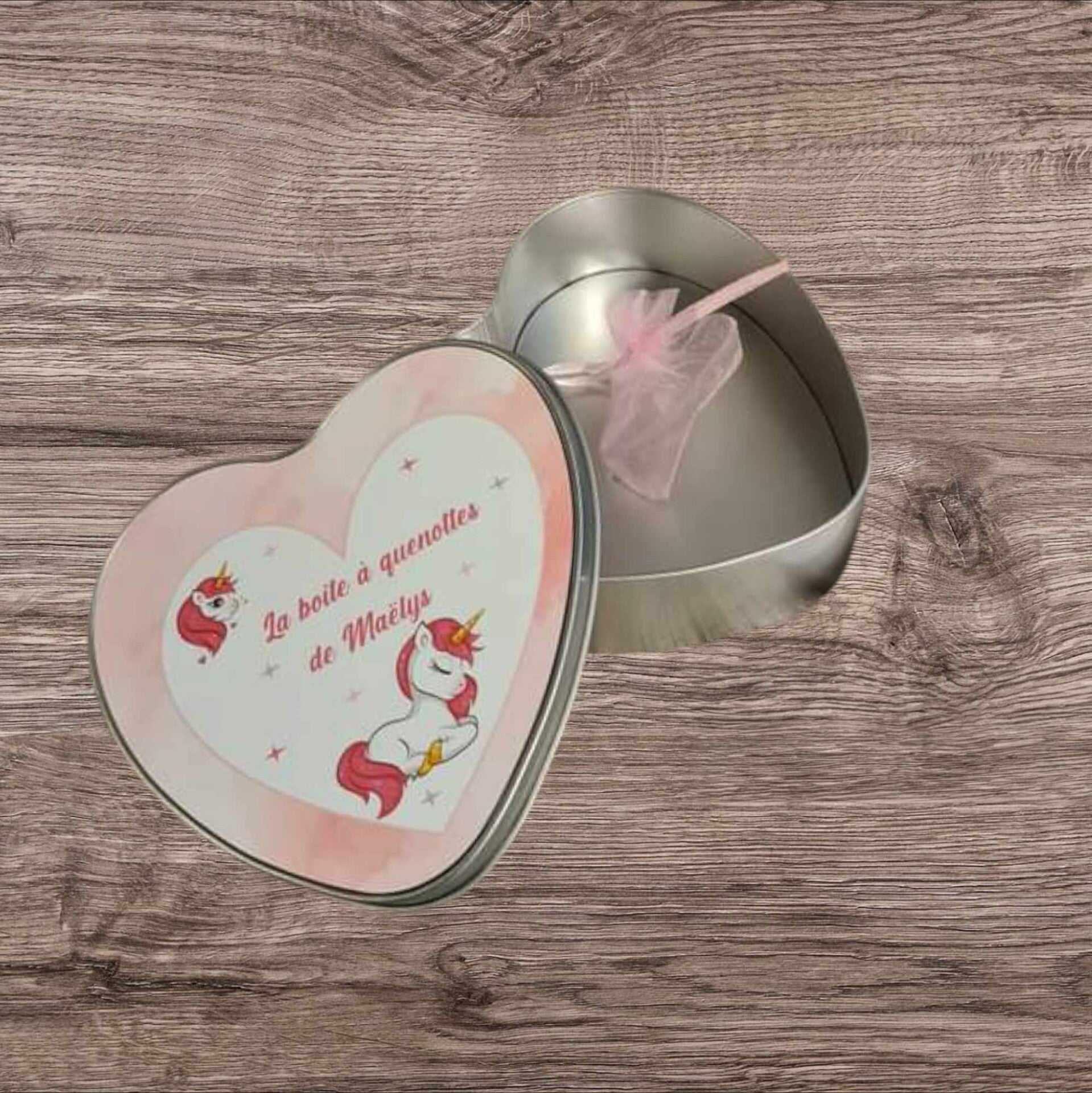 Boîte à dents personnalisée - Modèle licorne