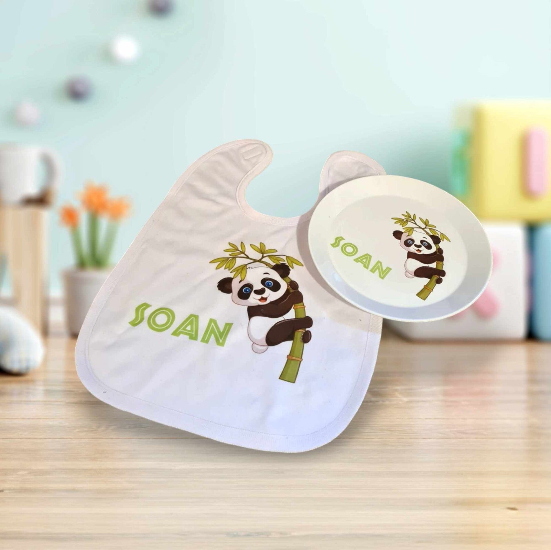 Bavoir personnalisé - Modèle panda