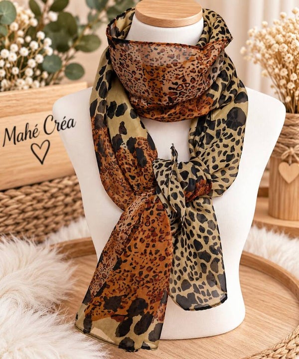 Foulard léopard - Taille adulte