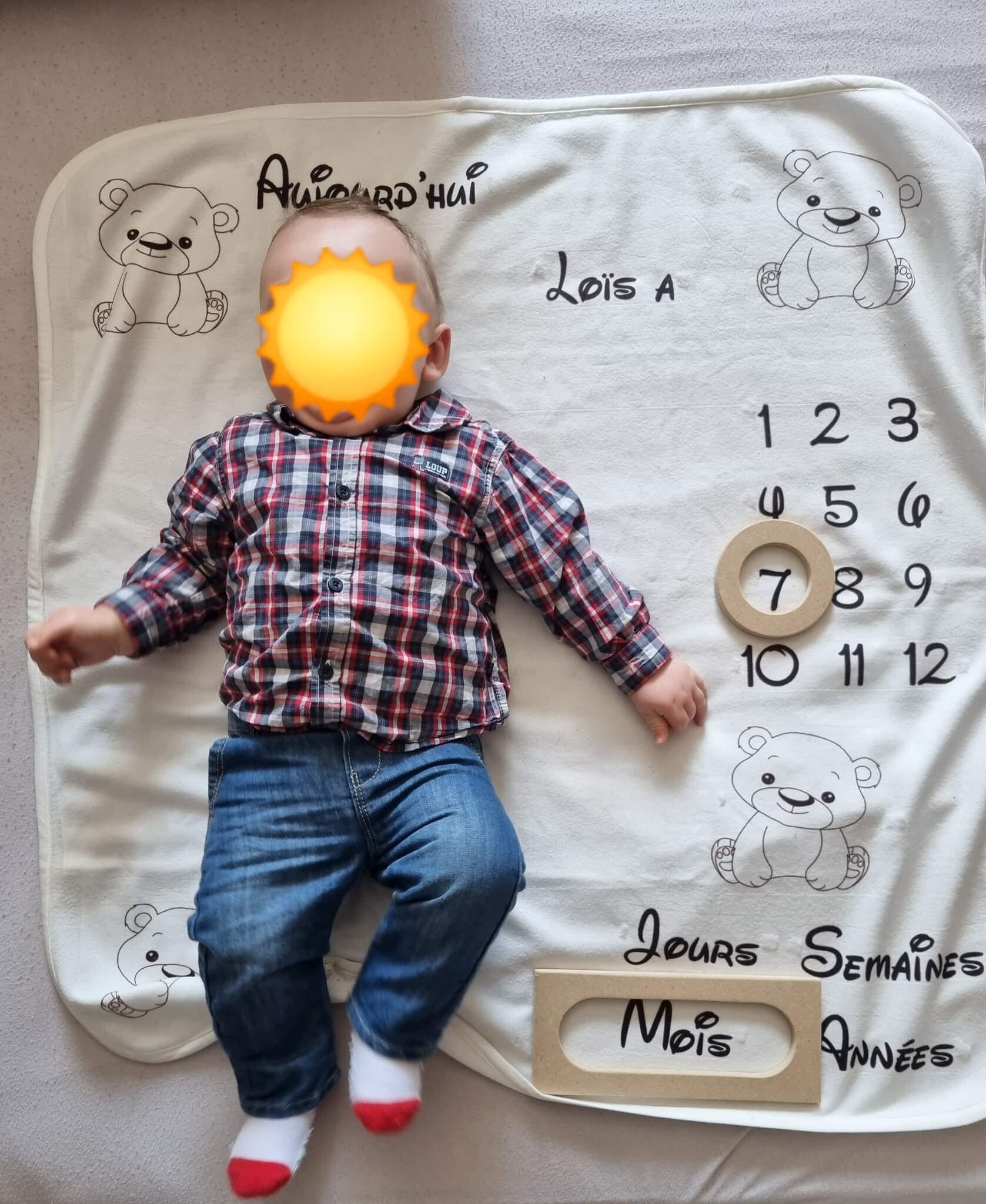 Couverture étape personnalisée - Modèle ourson