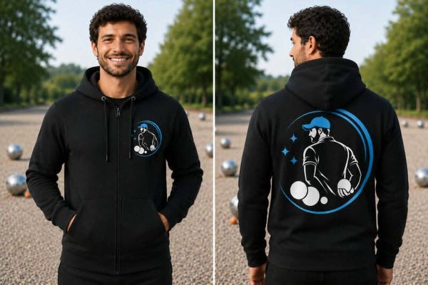 Veste adulte unisexe couleur flocage - Modéle logo homme pétanque
