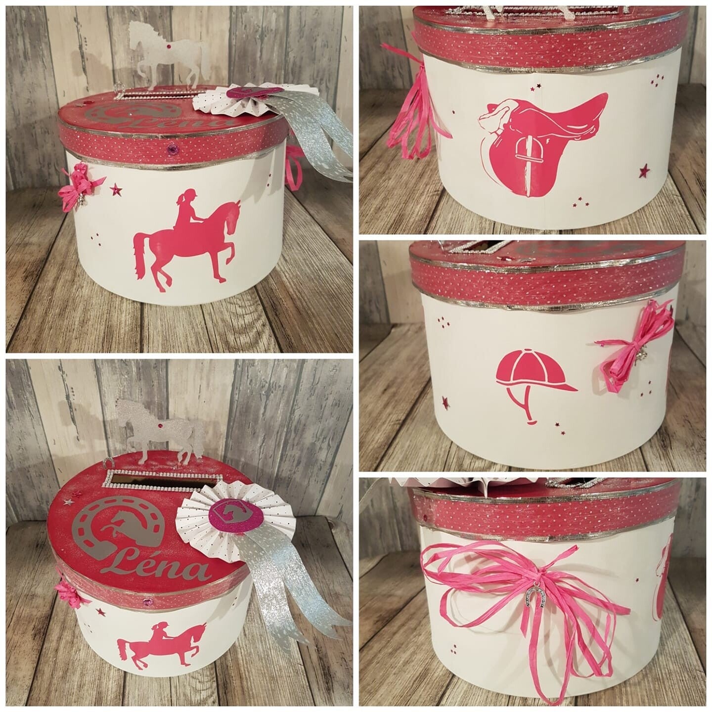 Thème équitation - Blanc/Rose