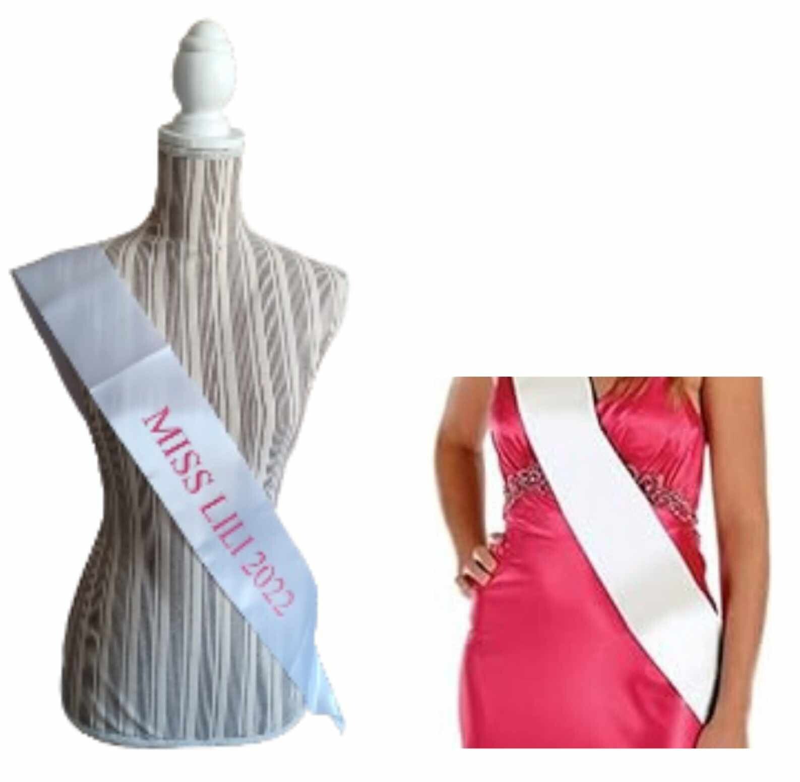 Echarpe miss/mister - Modèle 100% personnalisable selon vos souhaits