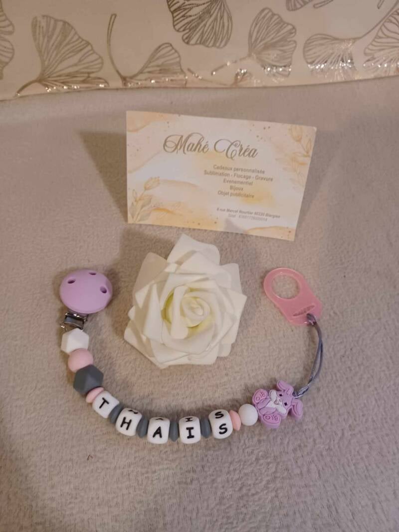 Rose/Blanc/Gris - Lapin