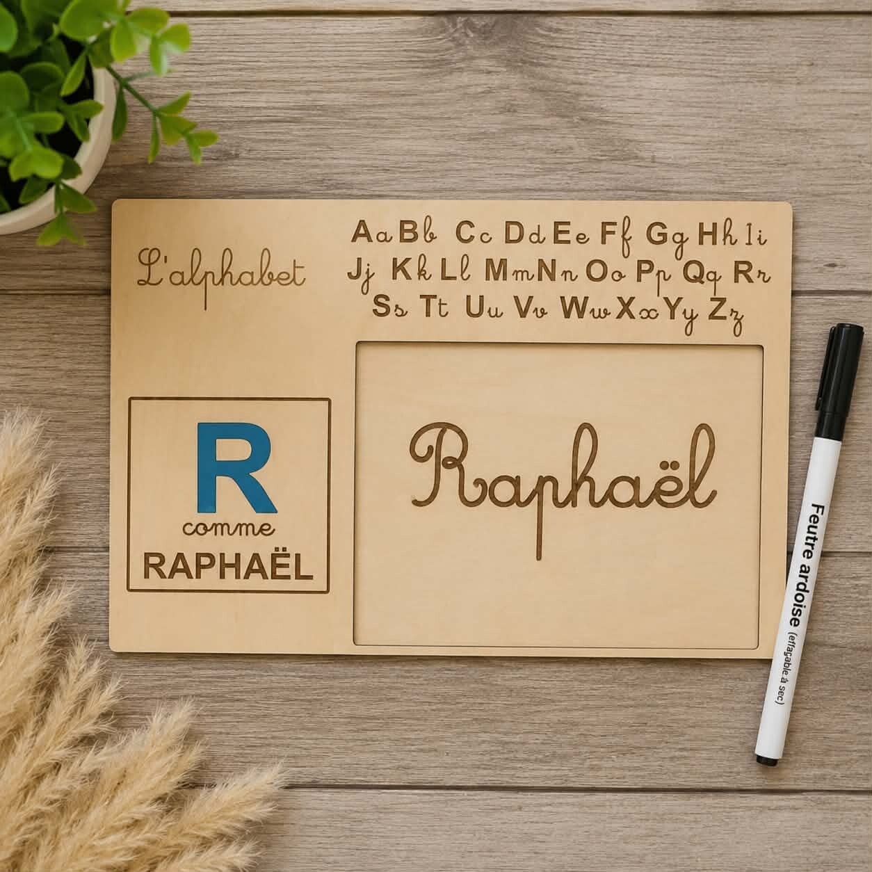 Ardoise apprentissage personnalisée - Modèle 100% personnalisable selon vos souhaits