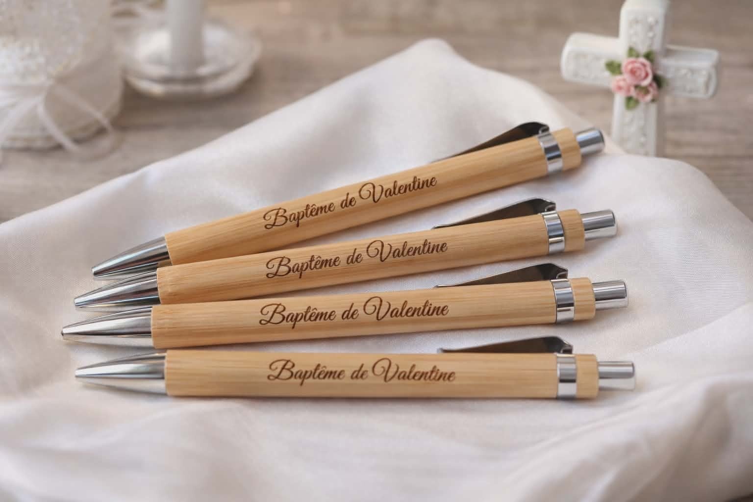 Stylo bois personnalisé - Modèle texte