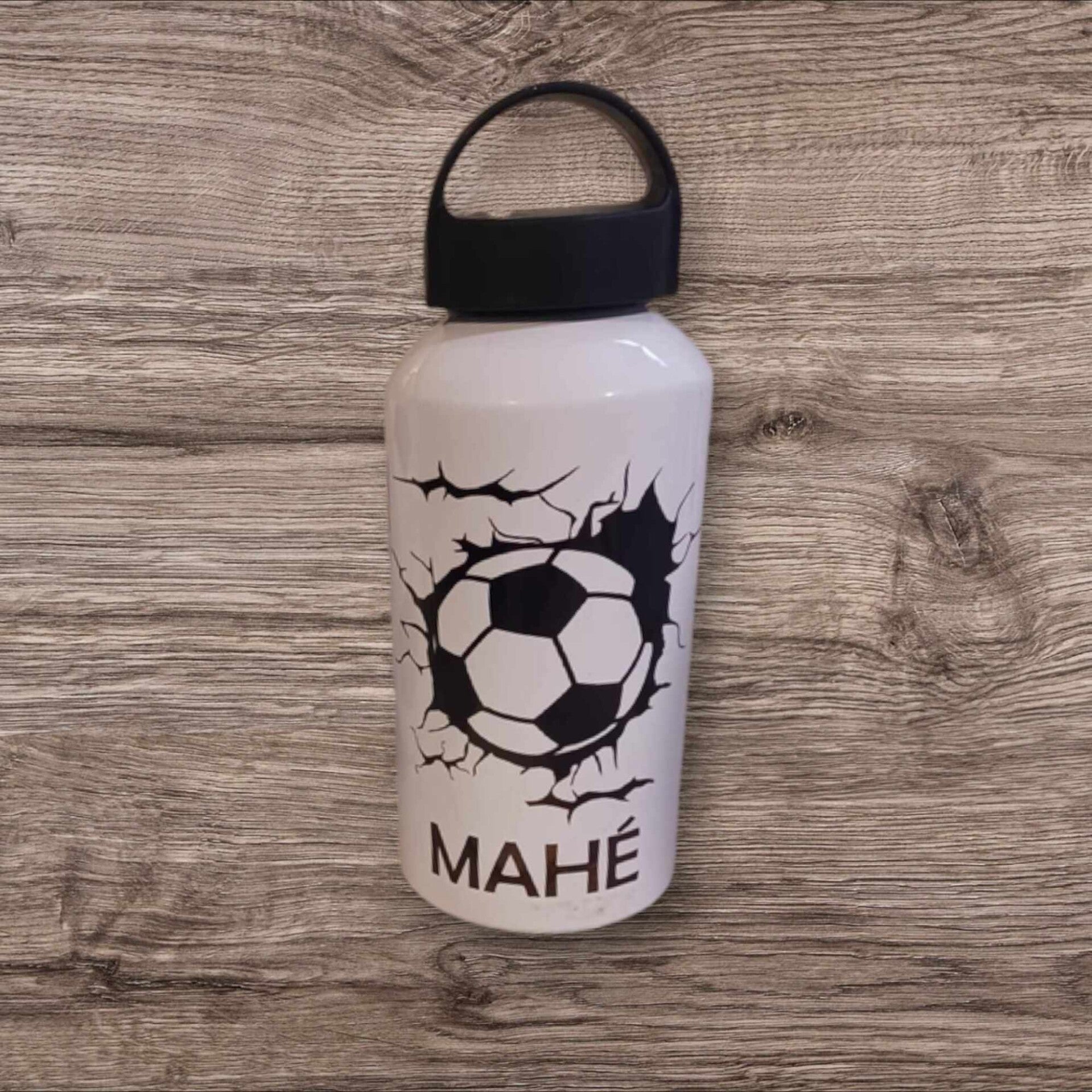 Gourde aluminium personnalisée - Modèle ballon de football