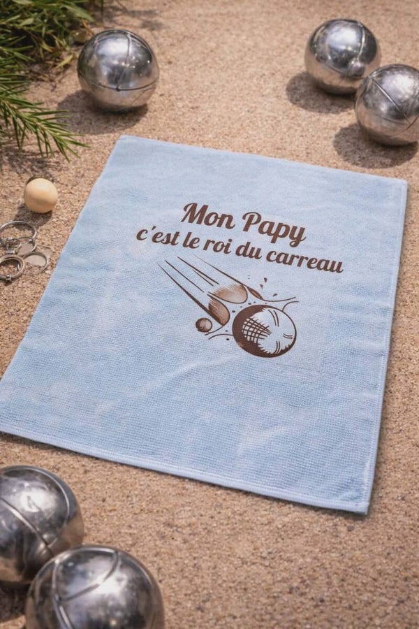 Chiffon personnalisé - Modèle tir de boules 2