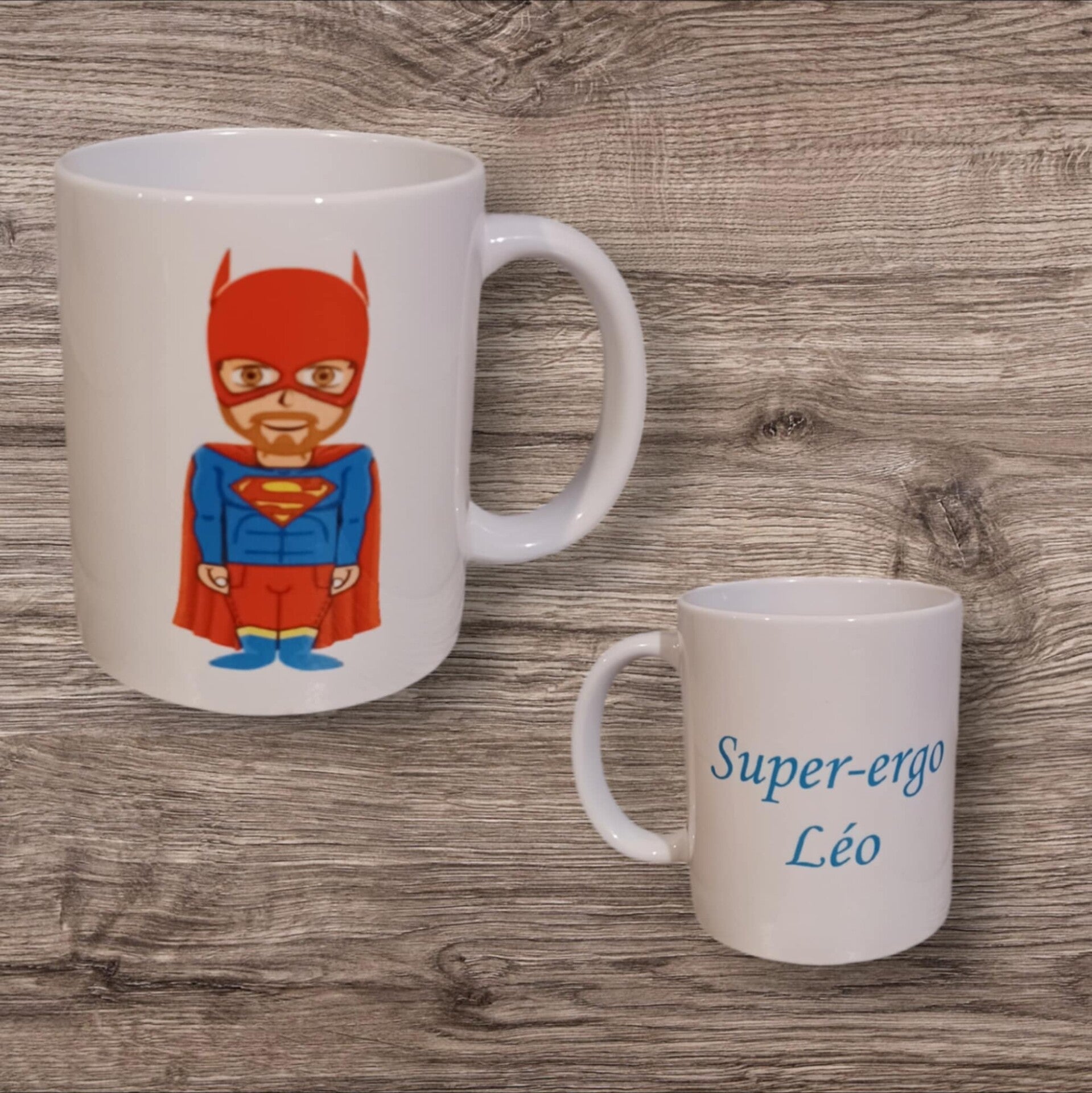 Mug personnalisé - Modèle super-héros homme