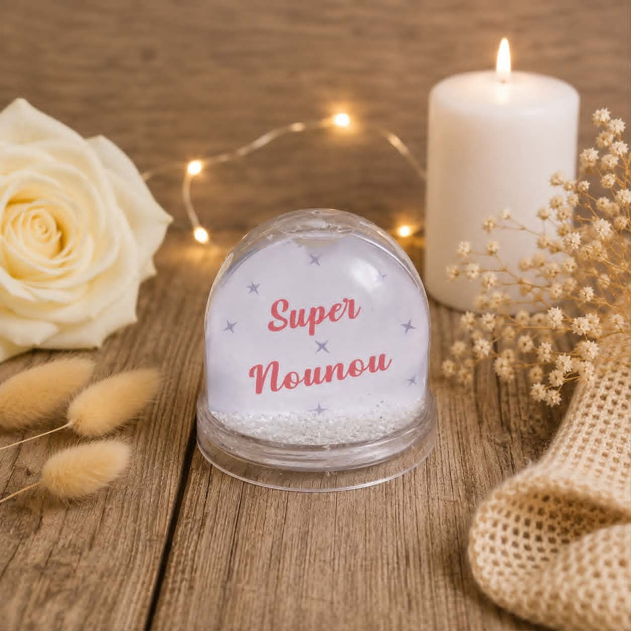 Boule à neige - Modèle étoiles